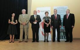 Wręczenie nagr&oacute;d laureatom VI edycji konkursu &bdquo;Orzeł Powiatu Gnieźnieńskiego dla Przedsiębiorczości 2009-2011&rdquo; w kategorii inwestor.